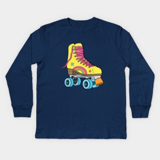 Roller Skate Kids Long Sleeve T-Shirt